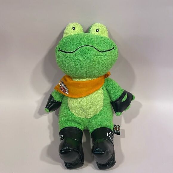 2009 Harley Davidson Revit The Frog Bean Bag Plush 8.5” long Good Used Condition - Picture 1 of 9